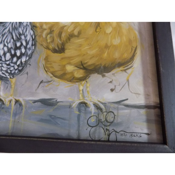 NEW Hens Chickens Country Wall Art Home Farmhouse By Holli Hocks Print - Picture 4 of 6
